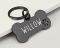 Dog ID Tag, Custom Engraved Dog Name Tag, Quality Dog Tag Personalized Logo, Black Dog Tag With Name, Phone Numbers for Dogs, Bone Dog Tag product logo
