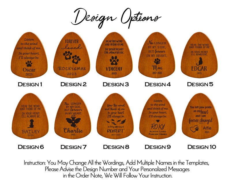 Schwarzes, doppelseitiges, personalisierbares Haustier-Denkmal mit Gravur für den Außenbereich, Windspiel, Erinnerung an verlorenes Haustier, Geschenk, Skizze für den Verlust eines Hundes, einer Katze, für den Garten Bild 5