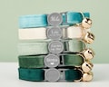 Breakaway Green+Sage+Forest Velvet Cat Collar Bowtie Leash Set,Personalize Engraved Kitten Name Safety Buckle,Free Gold Bell,Custom Pet Gift product logo