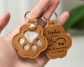 Personalized Pet Hair Keepsake Keychain, Custom Dog Fur Memorial Charm, Pet Loss Gift for Dog or Cat, Pet Hair Holder Keyring