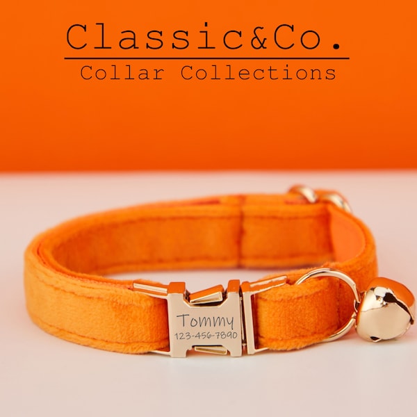 Orange Cat Collar Etsy