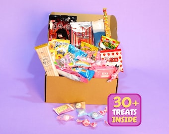 Japanese Snack Box 30+ Pieces, Candy & Treat Assortment Gift Box