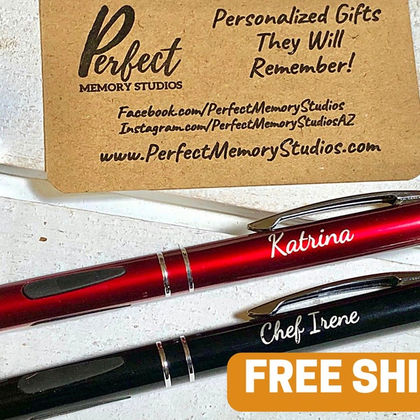 Personalized, Engraved Metal Pens, Business, Gift, Custom, Ballpoint Pen, Birthday, Wedding, Graduation, Promotional Pen