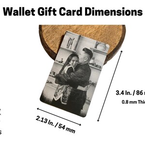 Metal Wallet Card Gift for Boyfriend, Husband, Personalized Wallet Card, Custom Anniversary Gift for Him image 8