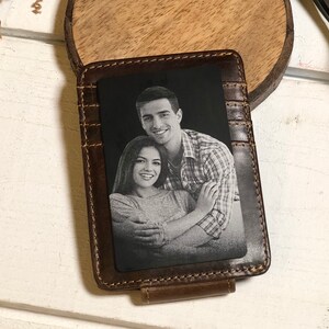 Metal Wallet Card Gift for Boyfriend, Husband, Personalized Wallet Card, Custom Anniversary Gift for Him image 5