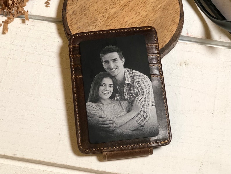 Metal Wallet Card Gift for Boyfriend, Husband, Personalized Wallet Card, Custom Anniversary Gift for Him image 5