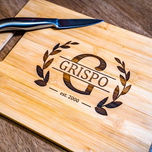 Personalized CUTTING BOARD, Unique Valentines Gift, Engraved Wood Cutting Board, Custom Engraved Gift, Wife, Wedding, Anniversary image 5
