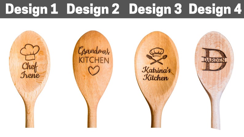 Custom Engraved Wooden Spoon, Valentines gift, Birthday Gift, Housewarming Gift, Engraved Wood Spoon, Personalized Wooden Spoon image 9