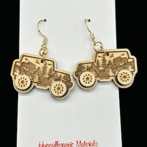 4x4 Off-Road Vehicle Earrings