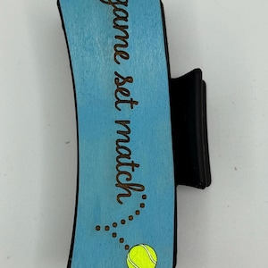 Game Set Match Hair Clip