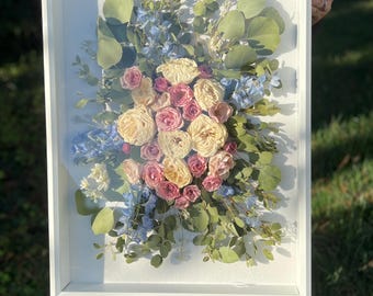 Custom Shadowbox: Dried Flower Preservation Keepsake *Deposit Only*