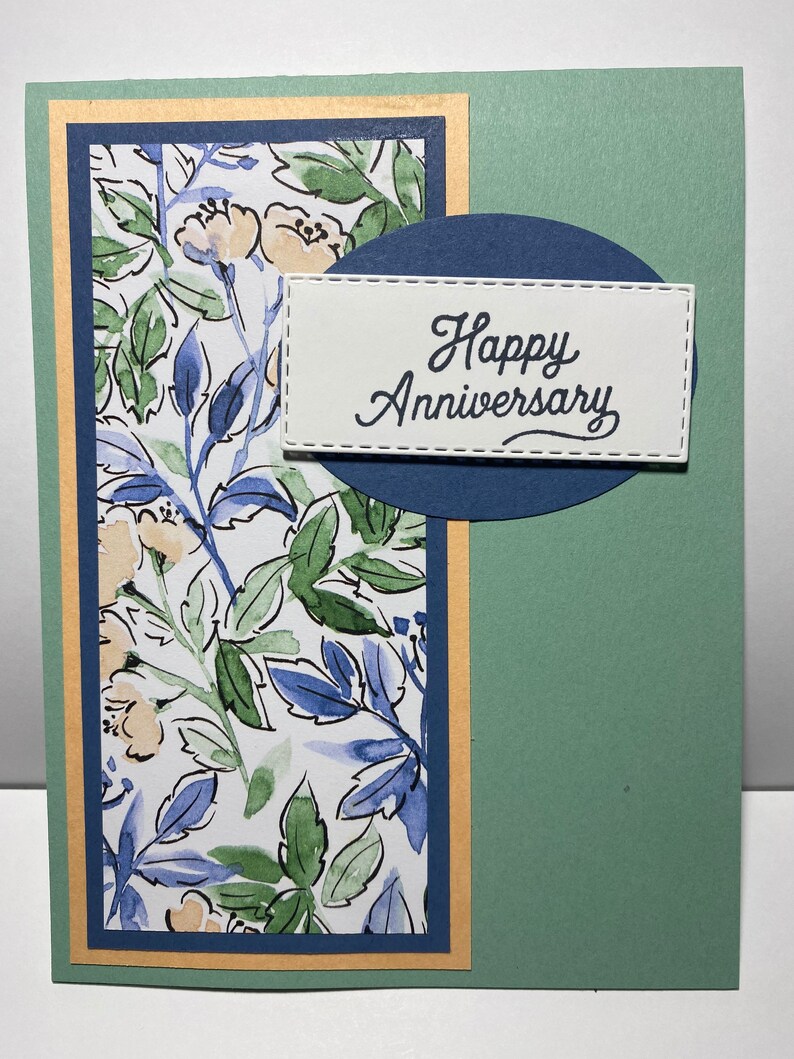 Handmade Happy Anniversary Card Stampin Up Etsy