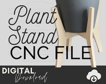Plant Stand SVG File: CNC Project (Digital Download)