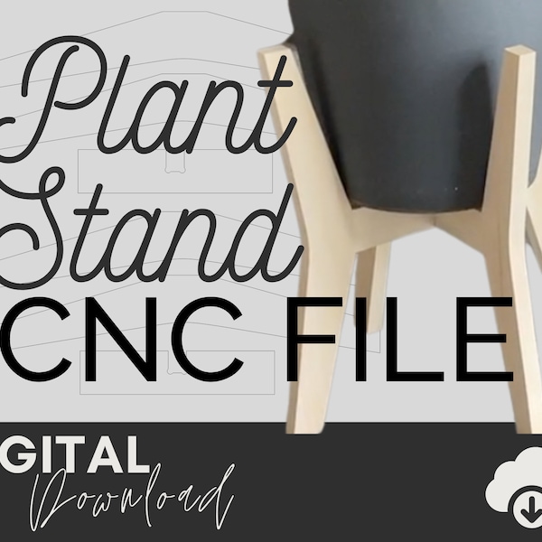 Plant Stand SVG File - CNC Project - Plant Stands CNC File