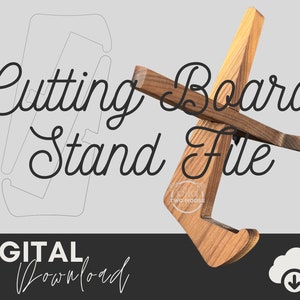 Cutting Board Stand SVG File: CNC Collapsible Design (Digital Download)