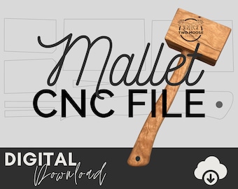 Mallet SVG File: CNC Mallet Plans, Template (Digital Download)