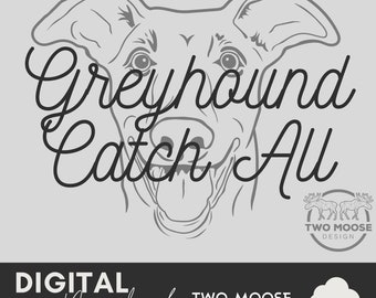 Greyhound SVG ファイル - キャッチオールトレイ CNC プロジェクト ファイル
