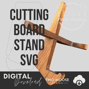 Cutting Board Stand SVG File: CNC Collapsible Design (Digital Download)