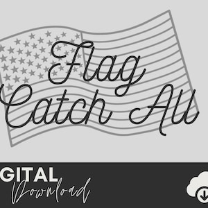 Flag SVG Cut File - CNC | Wooden Project Files -  Waving Flag Catch All Tray Template