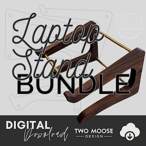 Laptop Stand Bundle SVG File - CNC
