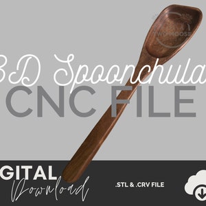 3D Spoonchula STL Files - CNC | Spoon File Project - .crv file