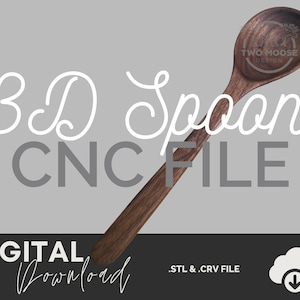 3D Spoon STL Files - CNC | Spoon File Project - .crv file