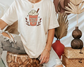 Pumpkin Spice and Everything Nice TShirt, Coffee Lover Shirt, Fall Shirt, Pumpkin Spice Shirt, Autumn Shirt, Cute Fall Shirt, Fall Season