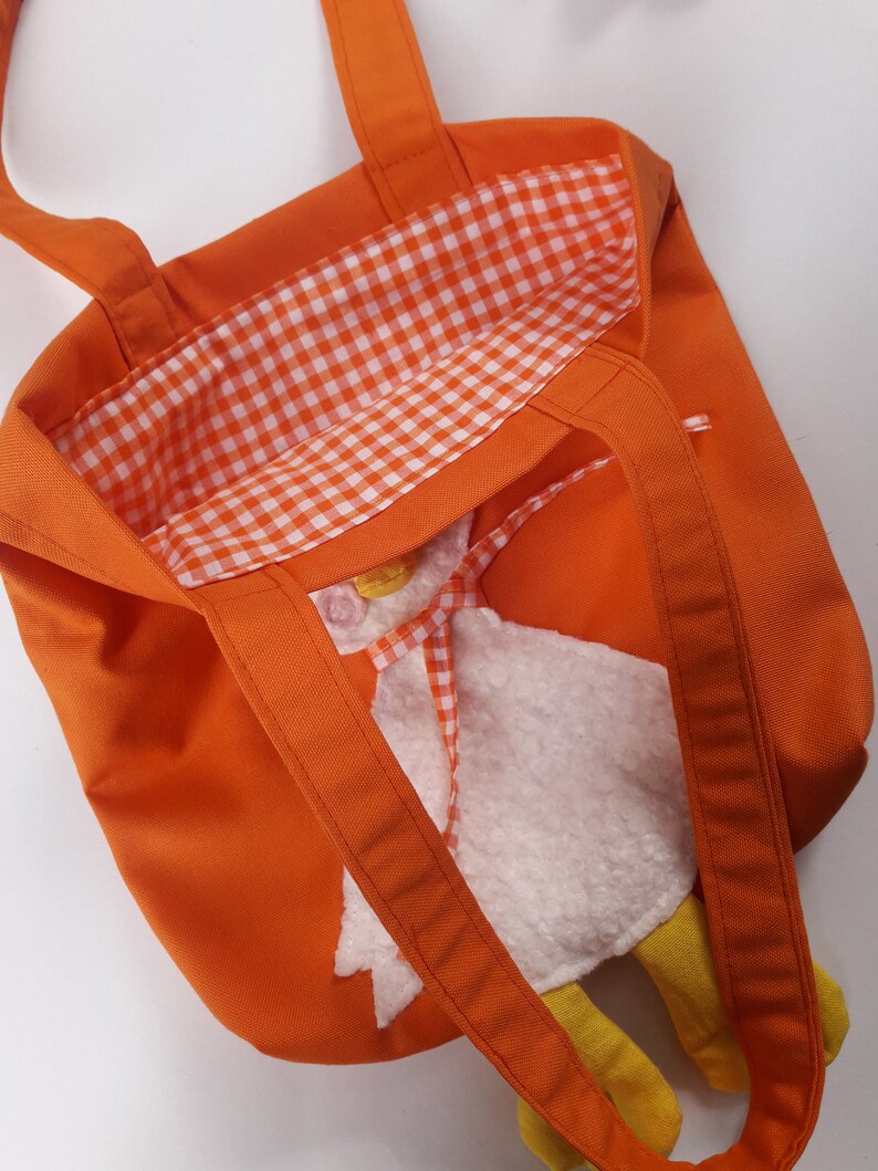 Duck Tote Bag, Canvas Tote Bag, Canvas Bag, Duck, Shoulder Bag, Shopper, Gift for Her, Tote Bag