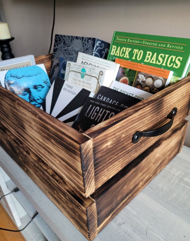 Extralarge Rustic Wooden Crate Storage Box Home Decor Etsy