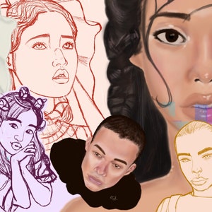 Art Class/ How to Draw Portraits Step-by-Step for Beginners/ Four - 1 hour Live 1-on-1 Sessions by an artist with over 11 years experience