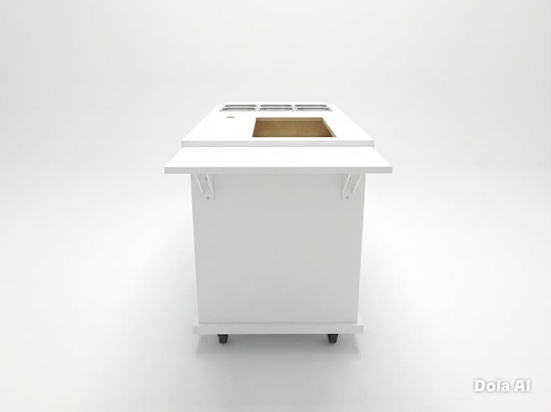 Collapsible Mini Dutch Pancake Food Cart | Mobile Dessert Serving Station for Events image 3
