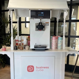 eiswagen slush warenkorb verkaufswagen verkaufsstelle verkaufsstelle mobile bar ladensanzeige voll zusammenklappbarer bemalter bonbonwagen schnell und einfach.