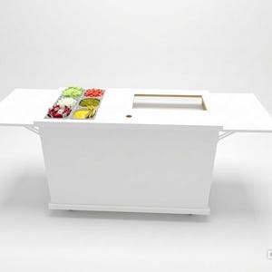 Collapsible Mini Dutch Pancake Food Cart | Mobile Dessert Serving Station for Events image 2