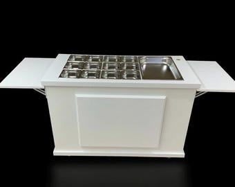 Mobile Charcuterie Cart, collapsible cart, grazing table, event food cart, portable candy cart, food station, bar, vendor stall serving cart