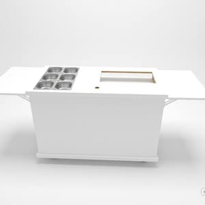 Collapsible Mini Dutch Pancake Food Cart | Mobile Dessert Serving Station for Events