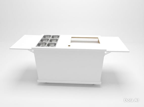 Collapsible Mini Dutch Pancake Food Cart | Mobile Dessert Serving Station for Events
