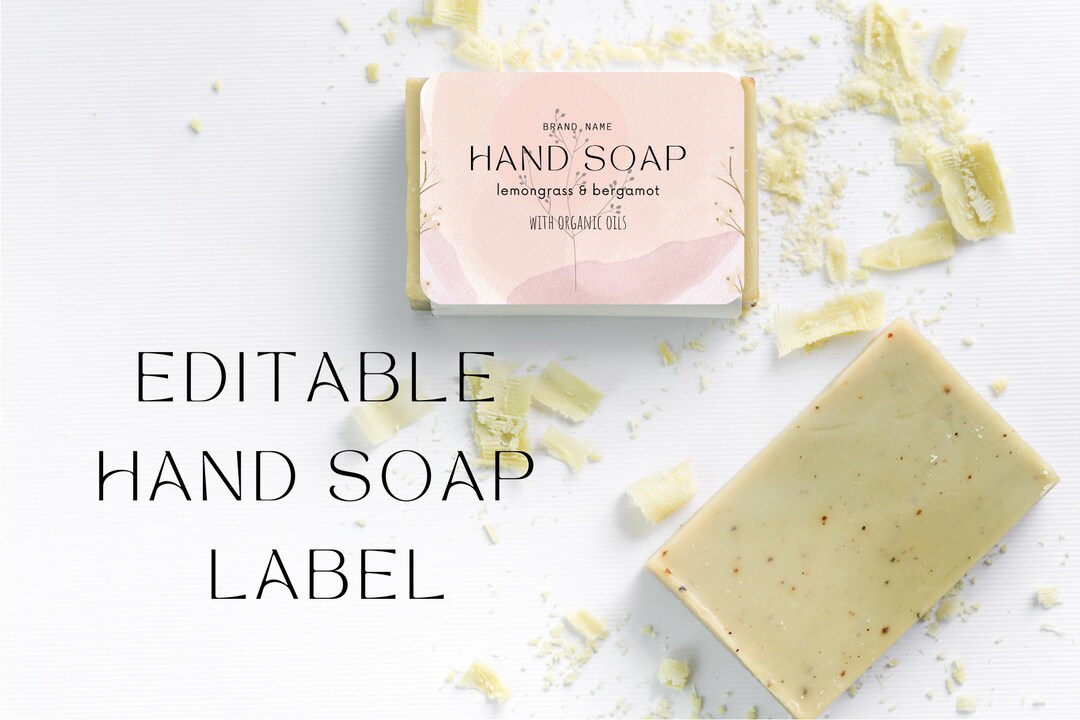 Minimalist Soap Label Template Soap Product Label Soap Bar Etsy