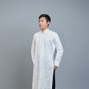 Men&#39;s ao dai. Vietnamese traditional clothing. Free custom fit.