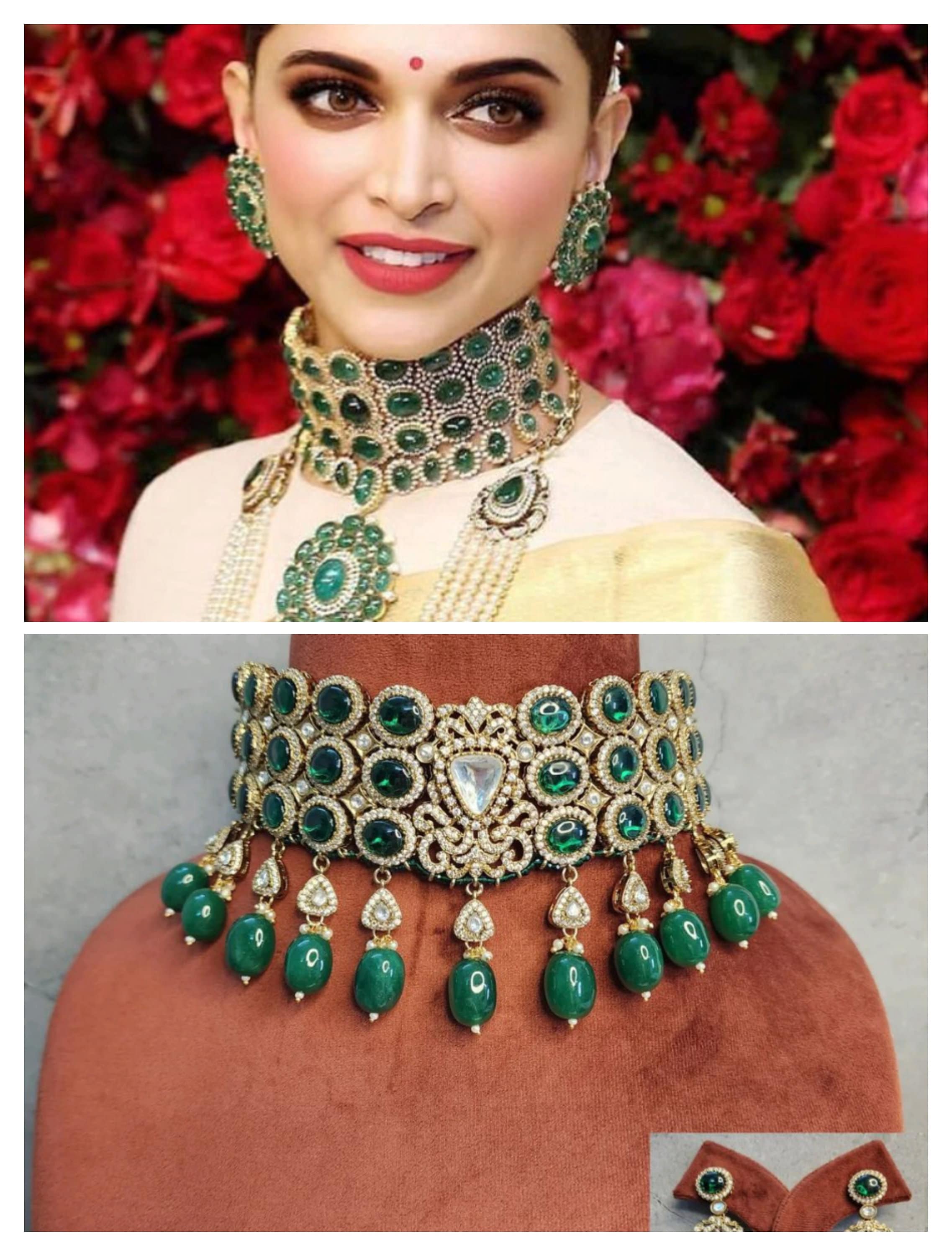 Deepika padukone kundan jewellery deals