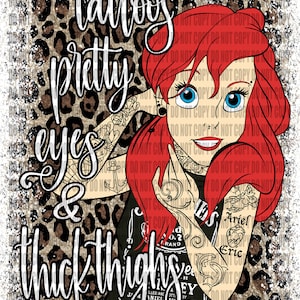 Punk Princess Mermaid PNG Digital Download