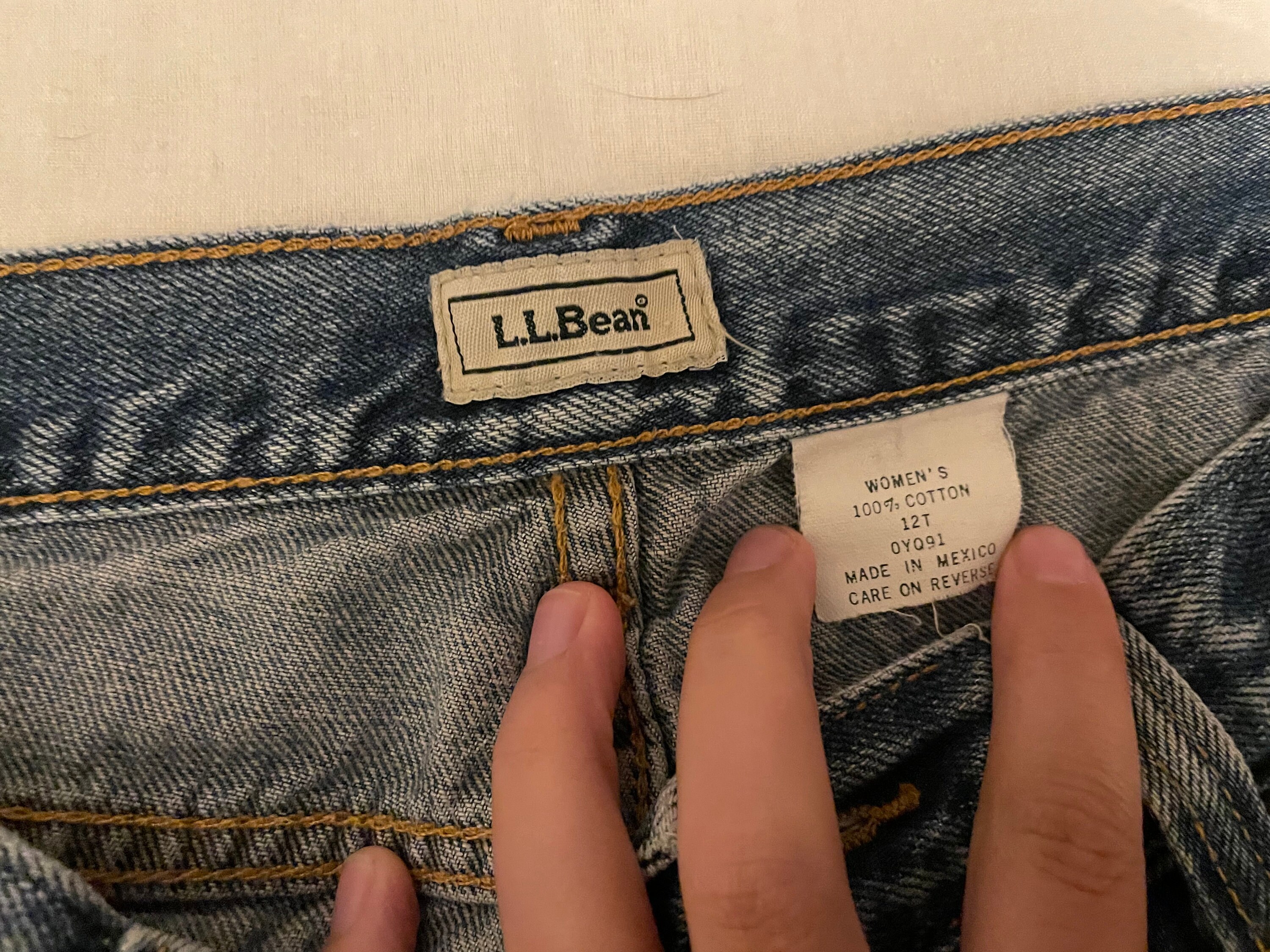 Vintage High Waisted LL Bean Jeans W32 Etsy UK