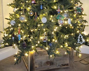 Rustic Pine 18" Christmas Tree Collar, Tree Stand Cover
