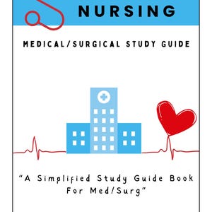 Medical-Surgical Content Study Guide Book | Nursing Notes