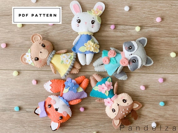 Rainbow Friends Blue and Green PDF Pattern. DIY Felt (Instant Download) 