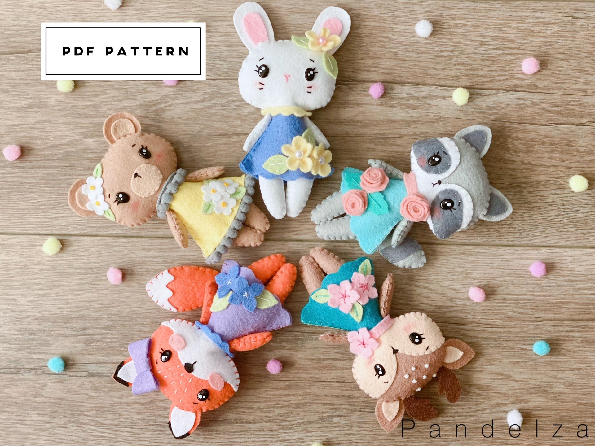 PDF Patterns Felt Toy Alphabet Lore and Number Lore. (Instant