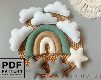 PDF Pattern Garten of ban ban Nab Nab felt sewing stuffed toy. Easy DIY  hand sewing toy pattern and tutorial. Great gift for kids.