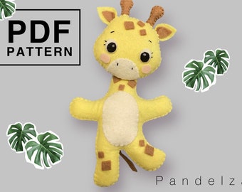 PDF Pattern Garten of Ban Ban Nab Nab Felt Sewing Stuffed Toy. Easy DIY  Hand Sewing Toy Pattern and Tutorial. Great Gift for Kids. 