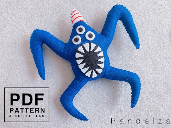 PDF Pattern Garten of Ban Ban Nab Nab Felt Sewing Stuffed Toy. Easy DIY  Hand Sewing Toy Pattern and Tutorial. Great Gift for Kids. 