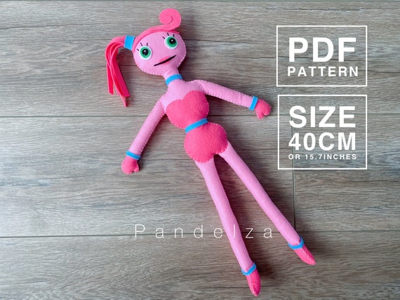 Mommy Long Legs PDF Pattern. Hand Sewing Felt Doll Mommy Long 