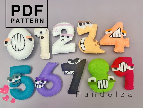 PDF Patterns Felt Toy Alphabet Lore and Number Lore. (Instant Download) 